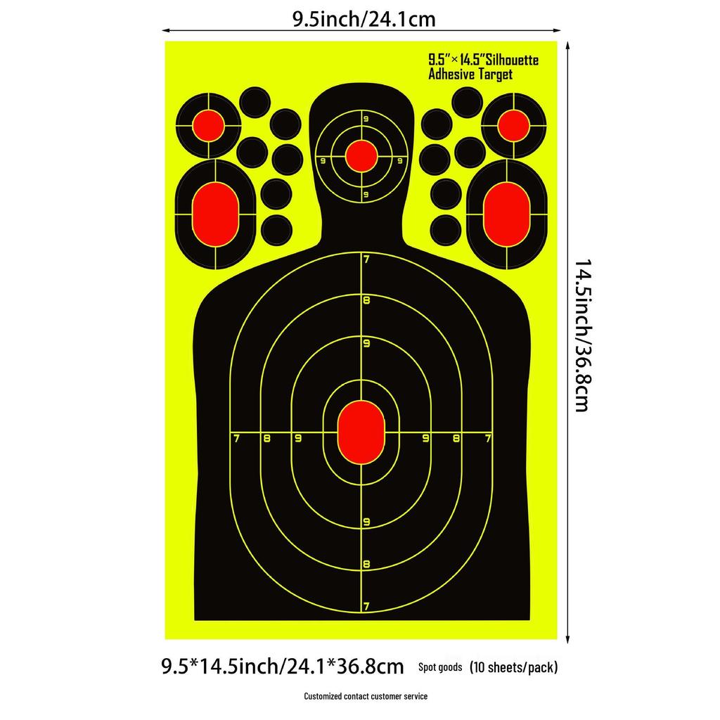 Color-Changing Fluorescent Shooting Target Paper with Auto Scoring