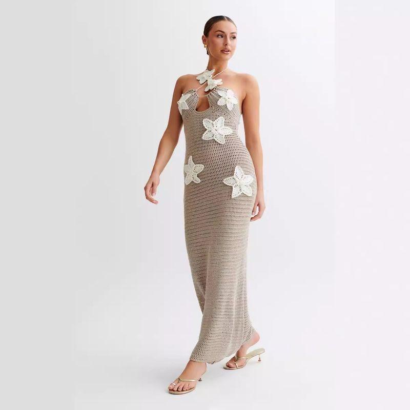 

Fashion Spring and Summer New Arrival Tube Top One-Step Skirt Seaside Sexy Tight Dress 4 Colors Khakis S