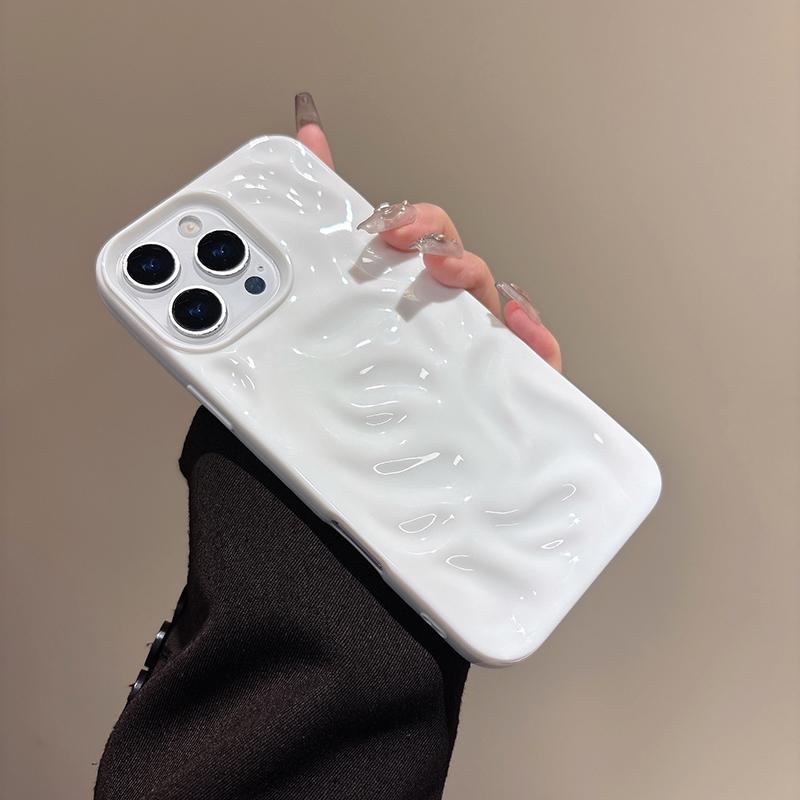 Luxury Glossy Meteorite Pattern Case for iPhone 16 15 14 13 12 11 Pro Max 3D Candy Color Silicone Case for iPhone 16 15 14 Plus