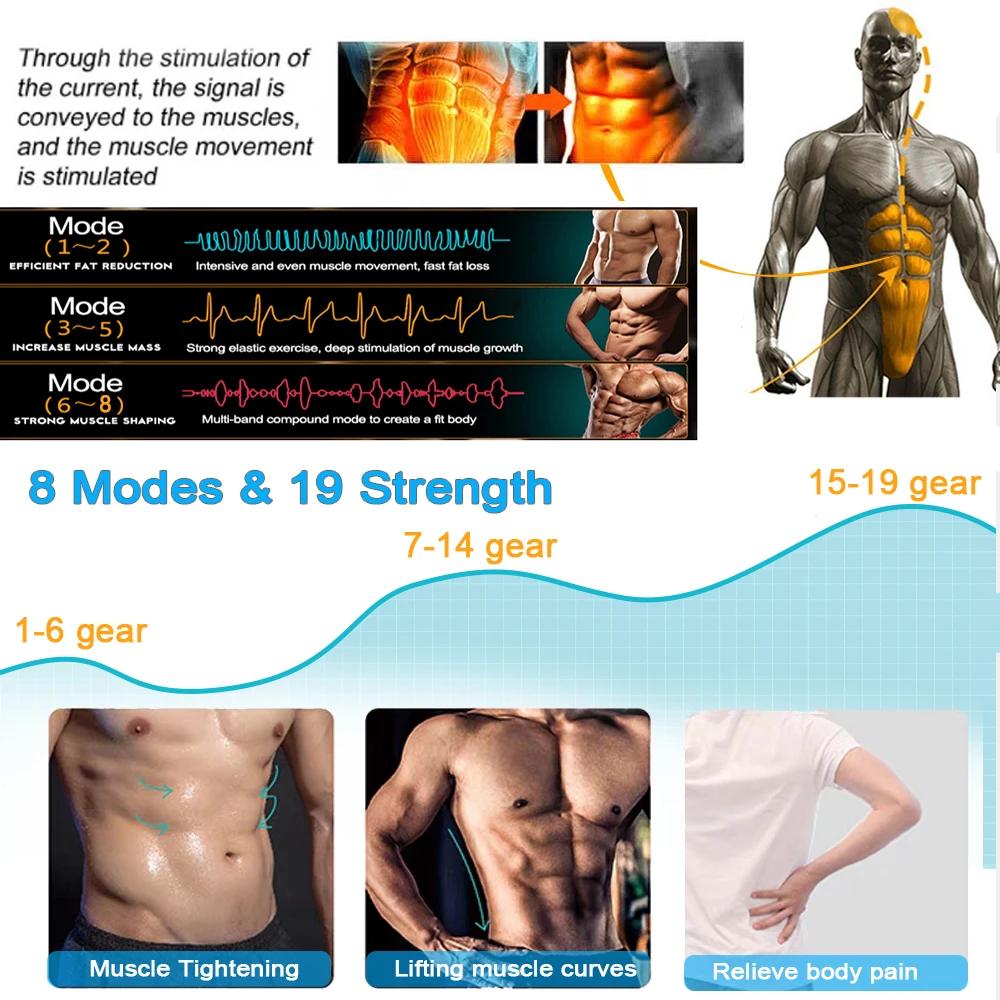 EMS Muscle Stimulator Abs Hip Trainer Weight Loss Body Shaping Massage Abdominal Equipment Muscle Massage Fitness Training