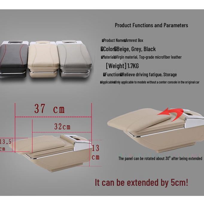 Renault Duster Armrest & Center Console Compatible Box