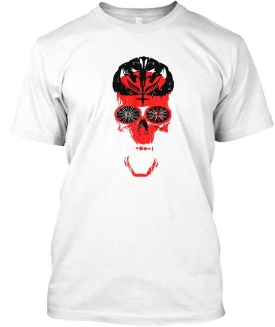 

Cycling Skull T shirt Made in the USA Size S to 5XL M