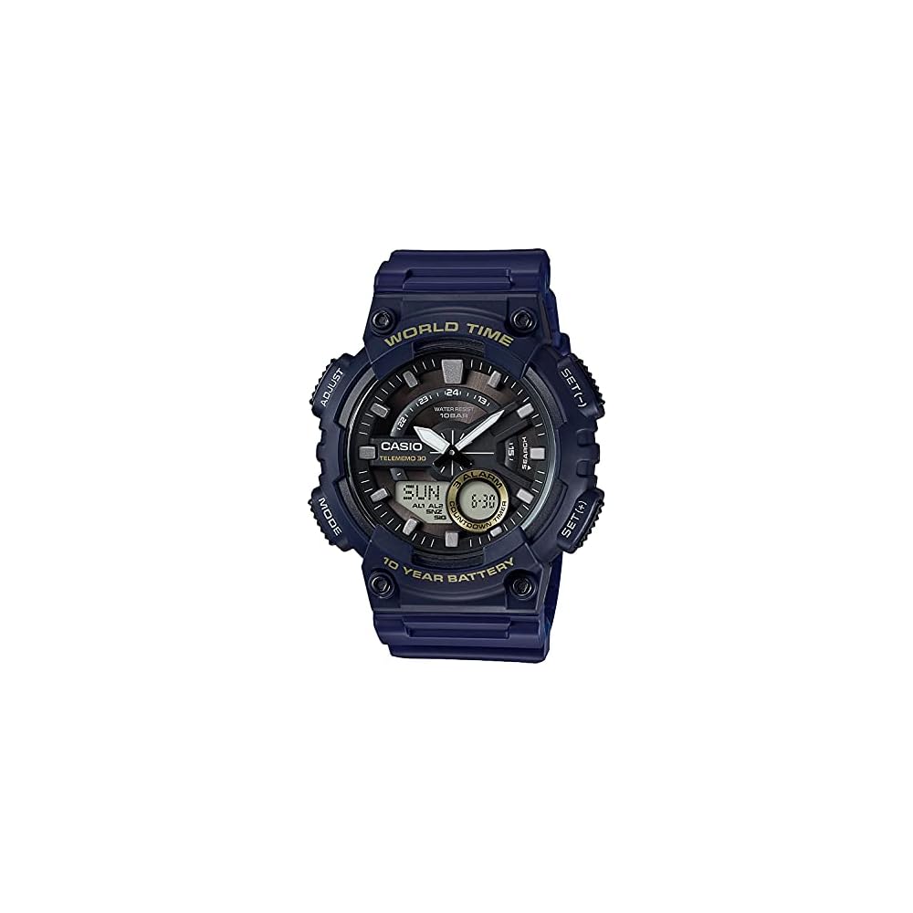 Casio Collection AEQ-110W-2AJH Men s Watch Black Analog Design Water Resistant