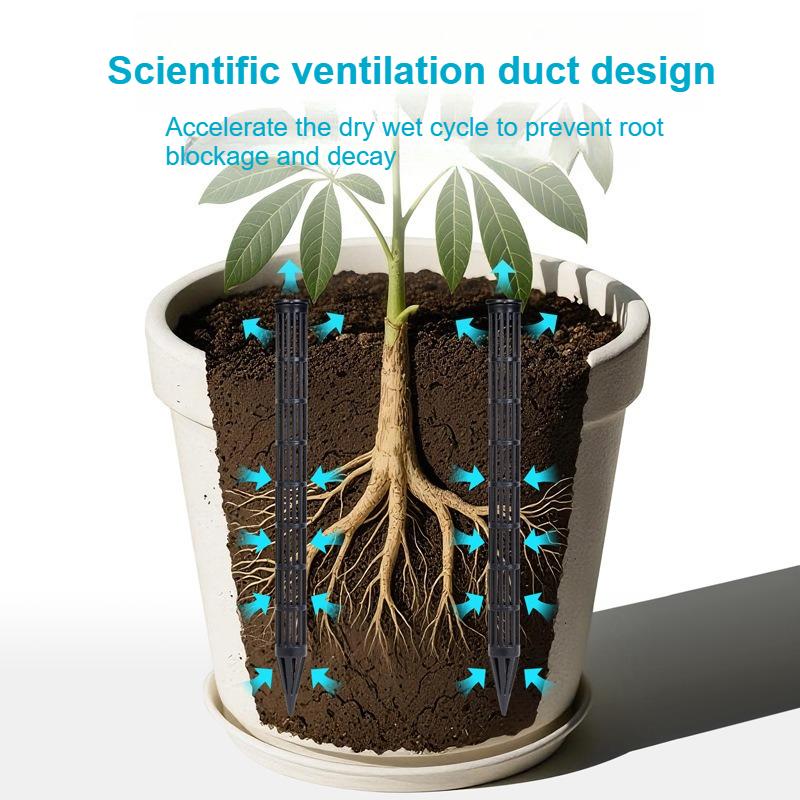 Pot Soil Ventilation Pipe, Breathable Pipe, Pot Soil Breathable Flowerpot Bottom, Extended Soil Flower Fertilization Pipe