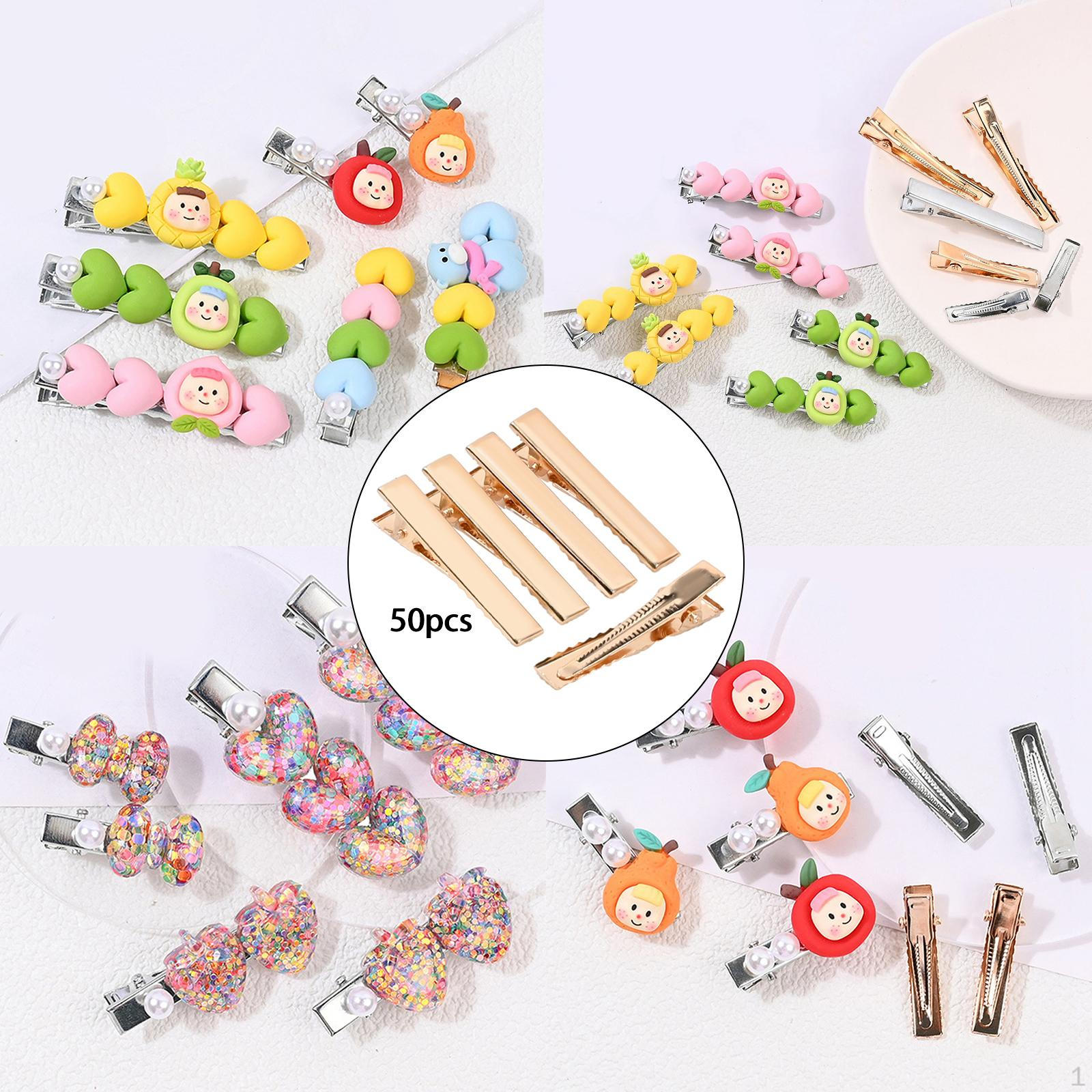 

50 штук Затискачів для волосся, Плоскі Затискачі-качка для волосся, для укладки DIY Аксесуари Салонні Банти 31mm