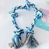 Strong Braided Dog Rope Toy with 5 Knots for Aggressive Chewer Interaction Teething Chewing Indoor Outdoor Exercise Toy
