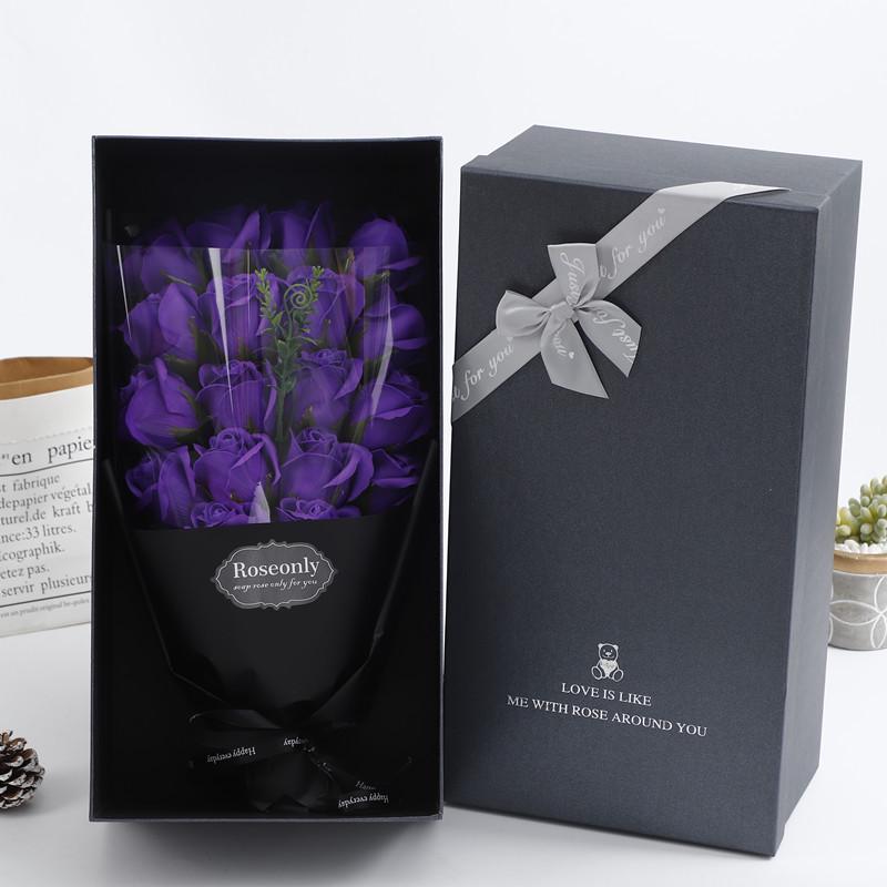 Kreatives 8. März Göttinnenfest Rosenseife Blumenstrauß Geschenkbox für Freund, Freundin, Ehefrau oder beste Freundin