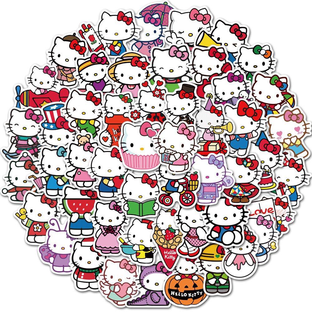 Cute Cartoon Character Sticker Collection 50 Waterproof Stickers For Phone Tablet Luggage And Laptop