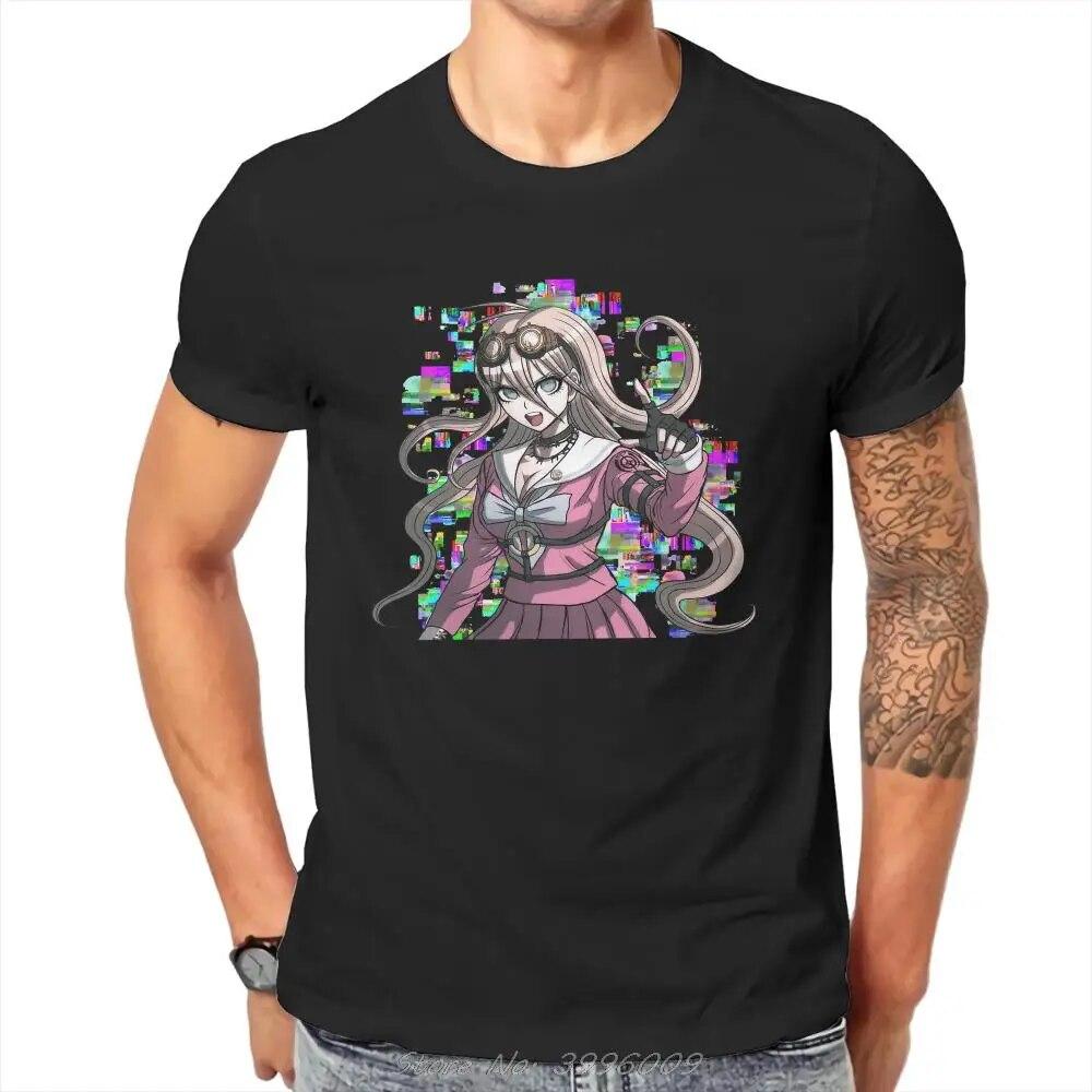 Danganronpa Bear Game MIU IRUMA GLITCH T Shirt Classic Grunge Summer Loose Cotton Unisex's Tops Harajuku Crewneck TShirt