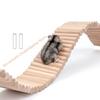 85AD Hamster Climbing Ladder Wooden Suspension Bridge for Guinea Pigs Hedgehogs