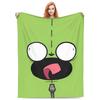 Coperta Invader Zim Gir Tessuto in Flanella Decorazione Multifunzione Coperta Morbidissima per Letto Divano Trapunta