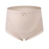 High-Waisted Pure Cotton Ribbed Maternity Underwear - Suitable for All Pregnancy Stages, Plus Size Available