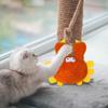 4Pcs Flapping Bird Cat Toy for Indoor, Touch Activated Interactive Cat Toys wtih Flapping Wings & Lively Chirping, Rechargeable
