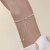 925 Silver Bead Bracelet For Women Korean Fashion Adjustable Luxury Jewelry Original Designer Beaded Bracelet