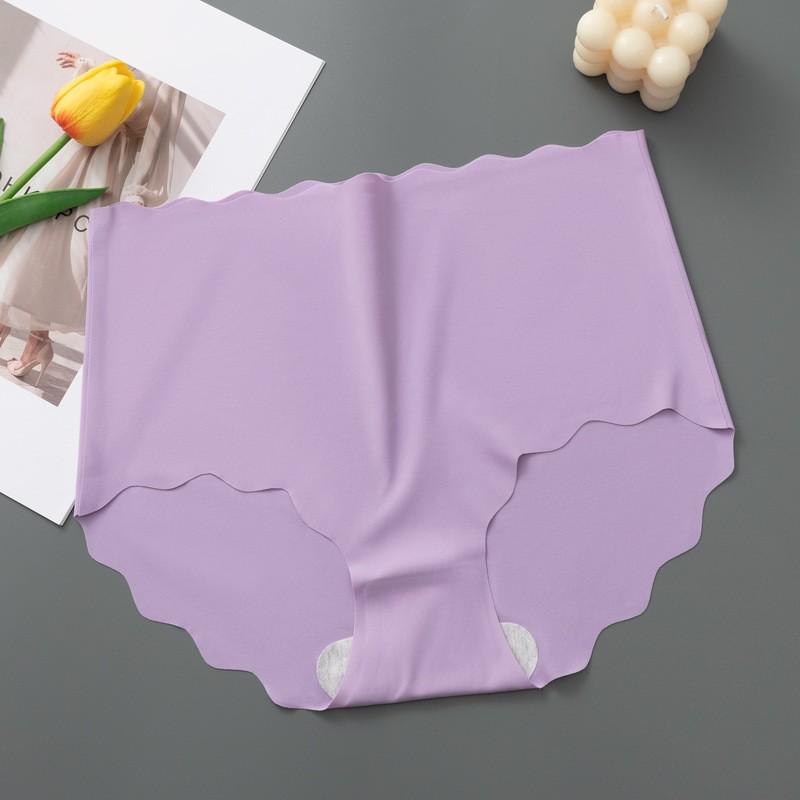 2025 Seamless Ice Silk Women's Yoga Shorts with Pure Cotton Crotch - No Wedgie, Comfortable Fit