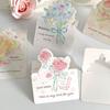 Cute 3D Flower Bouquet Greeting Cards Rose Decoration Cards Floral Invitation Card Thank You Card Teacher's Day
