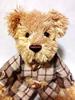 [USED] Color Rich Teddy Bear Plush Checkered Coat Vintage