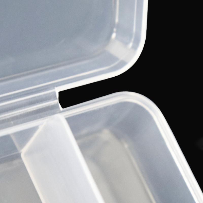 1Pc Single-Layer Five-Cell Rectangular Plastic Box Transparent Storage Box Bead Jewelry Container Jewelry Storage