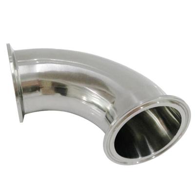 Sanitary Stainless Steel 90-Degree Quick-Fit Clamp Elbow