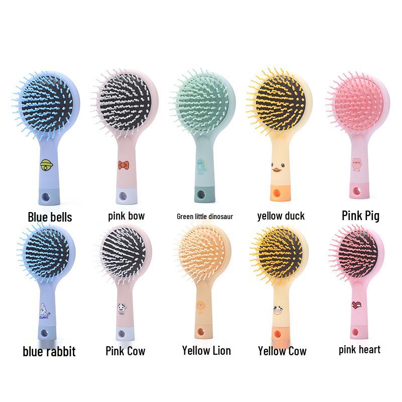 

Children s Cartoon Rainbow Air Cushion Massage Comb with Mirror