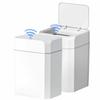 Square Automatic Sensor Trash Can Touchless Induction Wastebasket Smart Trash Bin Bathroom