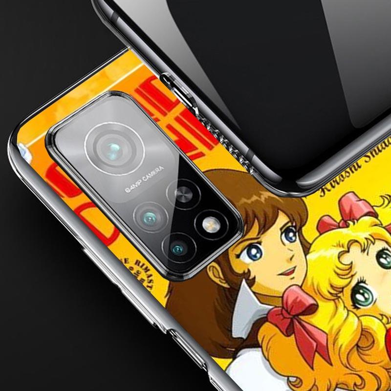 Candy 90s Anime Phone Case For Xiaomi Redmi Note 15 14 14S 13 12S 12 Pro Plus 11S 11 10S 10 4G Cover 11E 11T 5G Print Fundas Red
