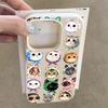 Cute Full Screen Cat Lychee Texture Silicone Phone Case For iPhone 17 Pro Max 11 12 13 14 15 16 Pro 14 Plus 17 Air Soft Cover