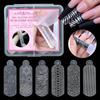 24PCS Snowflake Nail Crystals Molds Leopard Nail Art Molds for Profional Use In Nail Salons