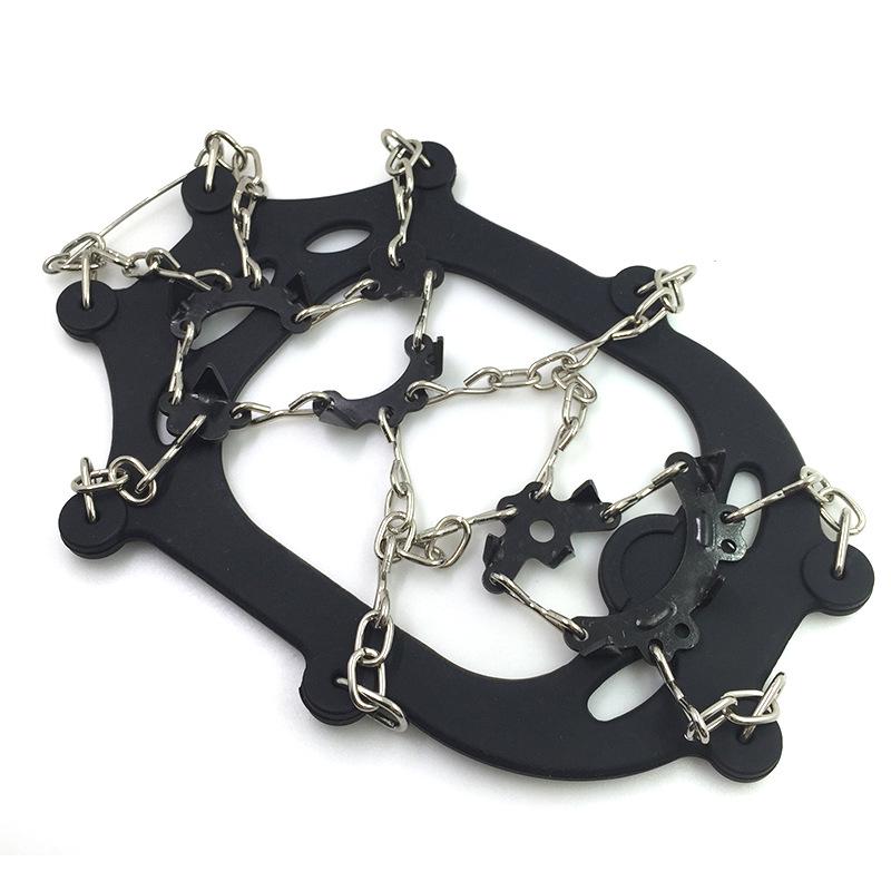 Outdoor Snow Mountain Crampons: Anti-Slip Stainless Steel, Wear-Resistant, 8/12/18/19-Tooth Options