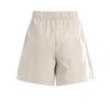 Shop   Women Fake Leather Pocket Banding Short Pants Beige Pic Wpt 1718