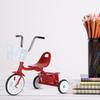 Metall-Dreirad-Modell Dreirad-Modell Dekorative Miniatur-Dreirad-Statue Lebensechtes Dreirad-Spielzeug-Ornament für Schreibtischregal