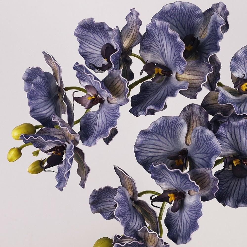 Butterfly Orchid Artificial Orchid Flower Handmade Realistic Simulation Big Moth Orchid Artificial Luxury Faux Phalaenopsis