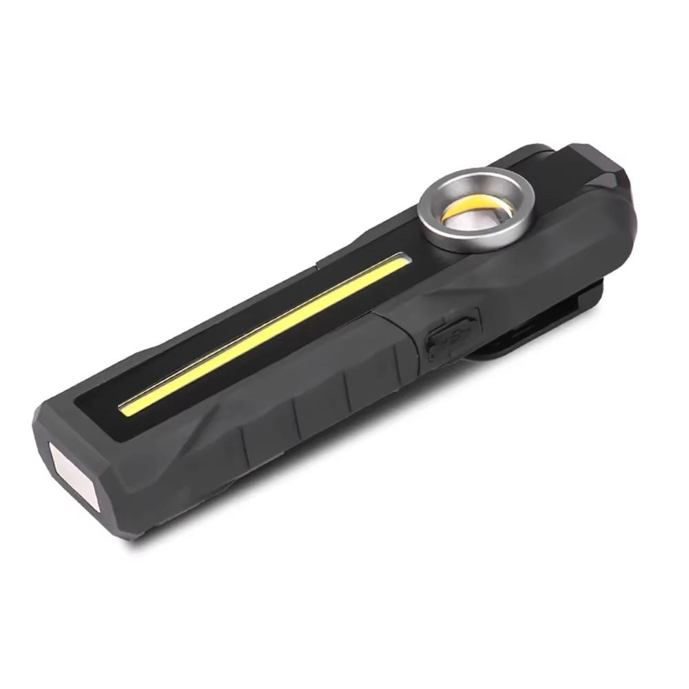 Magnetic COB Work Light Portable LED Flashlight USB Rechargeable 4 Lighting Modes and Tail Magnet for Camping Inspection