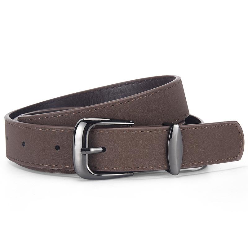 

Ремень Простой И Популярный Искусственная Кожа Бархат Высококачественный Декоративный Ремень Женский Ретро Total length 105 кофейный