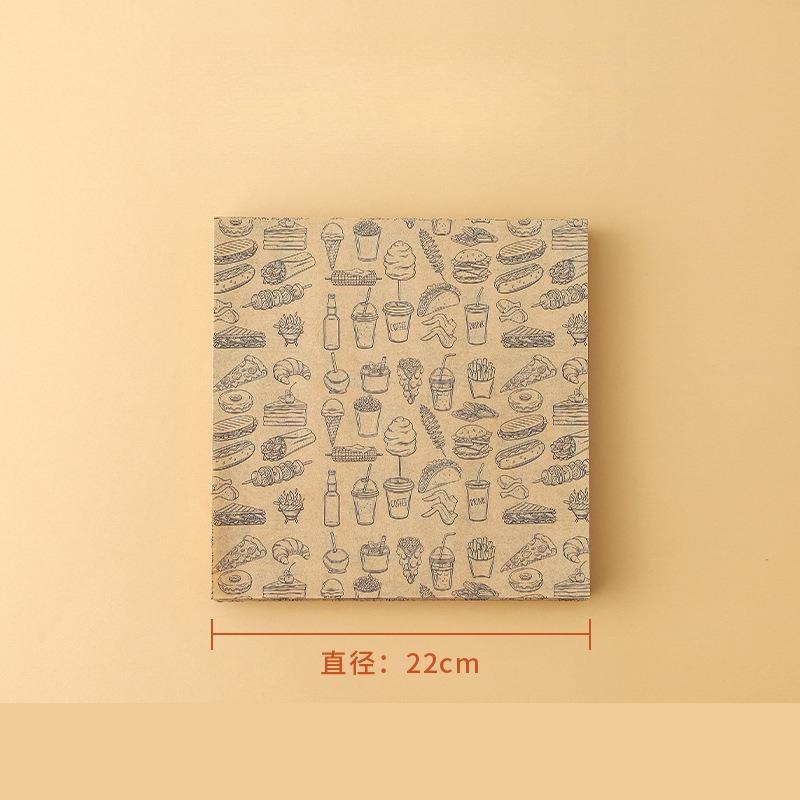 Frittiertes Hähnchen Pommes Öl-Abtrennblech Papier Burger Brot Öl-absorbierendes Papier Sandwich-Verpackungspapiere Backbleche Kuchen Bento-Boxen Polsterpapier