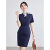 Women's Summer Short-Sleeved Professional Suit - Elegant Workwear for Hotel, Jewelry Store, and Salon Reception