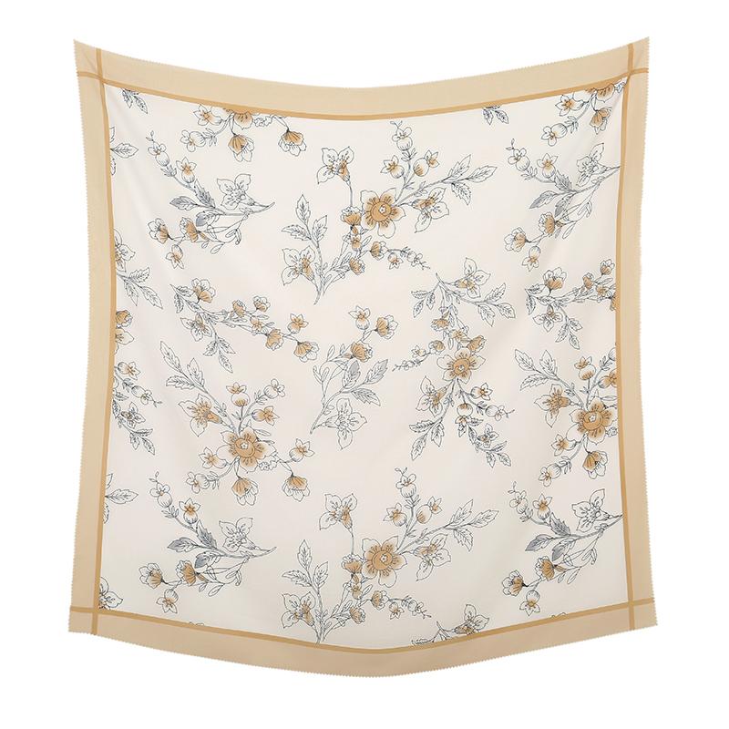 New Malaysia Printed Hijab Scarves Cotton Voile Square Scarf Hijab Tudung Bawal Muslim Women Headscarf Wraps Hijabs 110*110cm