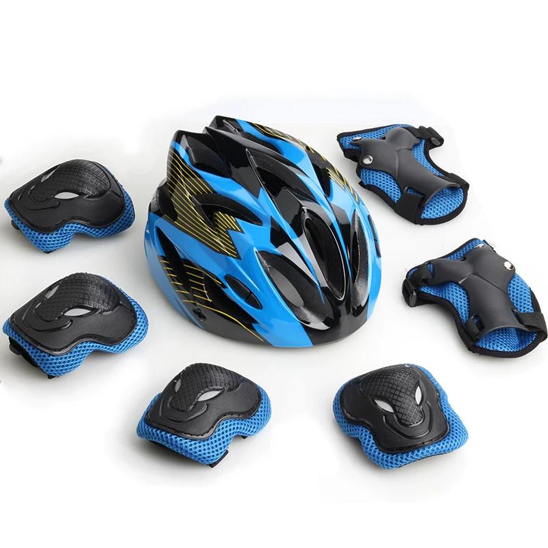 Roller Skating Protective Gear Thickened Set Adult and Children Knee Pads Men and Women Skateboarding the Skating Shoes Skating Balance Bike Helmet