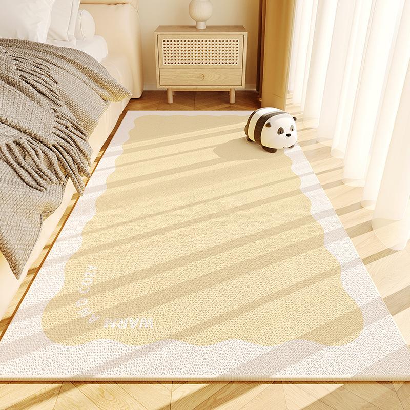 Bettvorleger Schmutzabweisend Verschleißfest Pflegeleicht Bodenmatte Zuhause Wohnzimmer Sofa Couchtisch Rutschfeste Unterlage