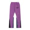 Gallery Dept Pantalon de survêtement décontracté style high street à cordon de serrage, splicing à éclaboussures d'encre peint à la main, légèrement tiré, pantalon de sport ample pour hommes et femmes