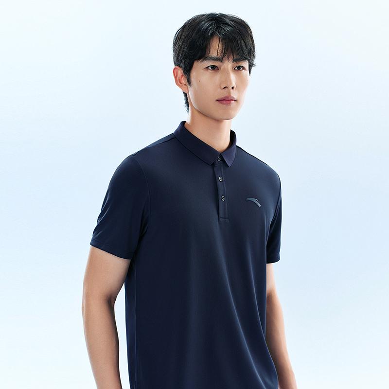 Anta Training Series Simple Breathable Versatile Casual Comfortable Fashion Short Sleeve Polo Shirt Men tops 952627114-9