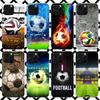 Football Soccer Ball Design Phone Case for iPhone 17 Air 16 16E 15 14 Plus 13 Mini 12 11 Pro Max 7 8 + SE 2020 Soft Cover Fundas