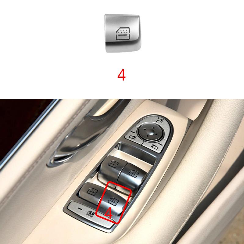 Car Rear Window Switch Button Cover Vehicle Door Glass Control Switch Cap For Mercedes Benz W222 For S Class 2014-