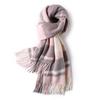 Milk camel pure wool scarf women's autumn and winter versatile thickened cashmere scarf new shawl dual-purpose