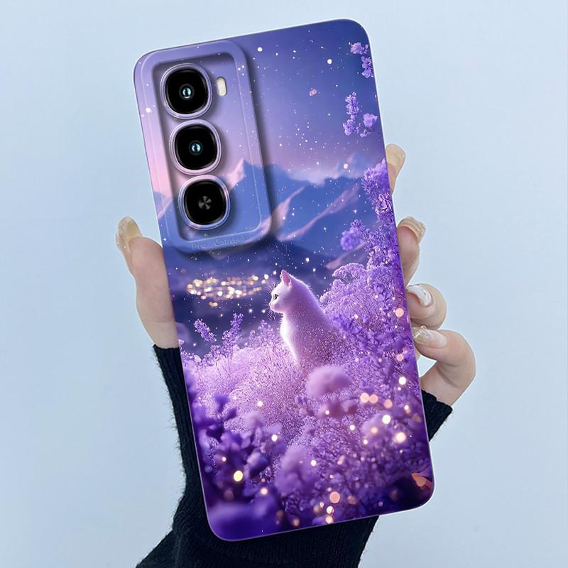 For itel City 100 Phone Case Fashion Simplicity Oil Painting Floral Soft Liquid Silicone Shell For itel City100 Back Cover Funda