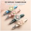 Pet Collar Traction Cute Cartoon Flower Bell Collar Necklace Small Dog Supplies With - Collar Adjustable Cute - Collar