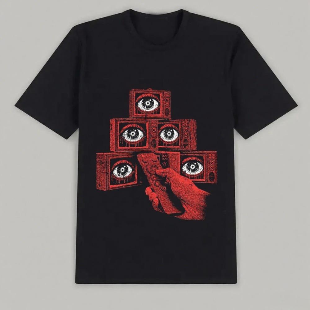 

Short-sleeved Art Breathable Daily Style Trend Printing Cotton Women s T-shirt Emerging New Street Style Couple Tide Brand Tops S