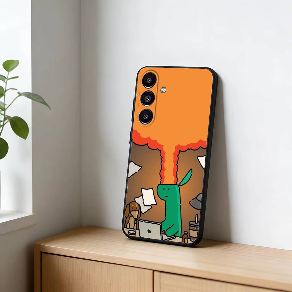 Cartoon J-Joguman Studio Phone Case For Samsung Galaxy A20,21s,22,31,32,52,53,72,73,80,91 Soft Black Shell