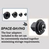 1/4Pcs Low Profile Impact Socket Adapters High-Strength Durable Construction Fast Accurate Universal Drive Ratchet Adapters Kit