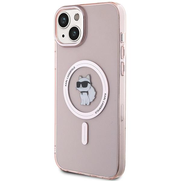 Karl Lagerfeld KLHMP15MHFCCNOP iPhone 15Plus / 14 Plus 6.7" Pink Hardcase IML Choupette MagSafe